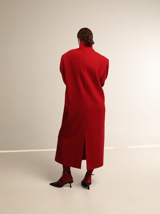 Bordeux wool coat
