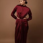 Burgundy dress for date night