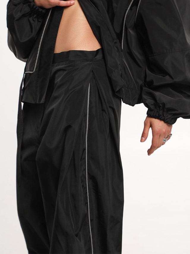 Black waterproof trousers