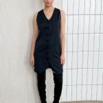 Pinstripe coat-dress