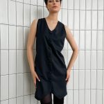 Pinstripe coat-dress