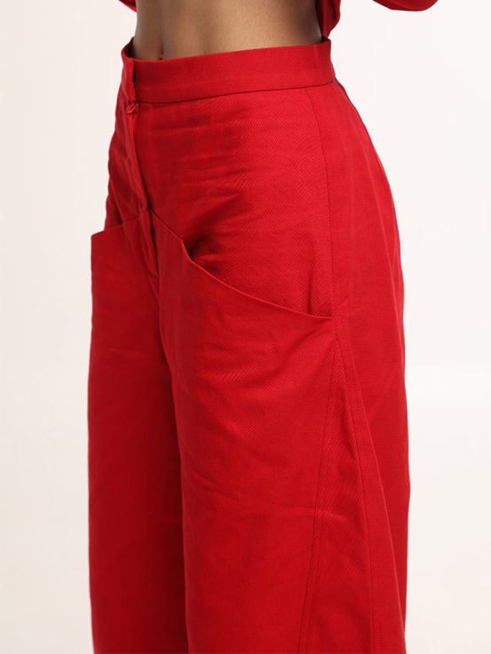 Red trousers